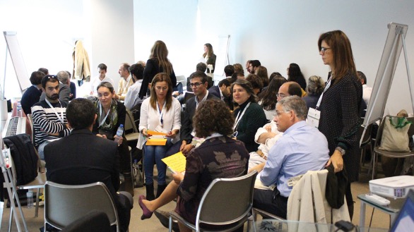 Grupo de discussão na sessão temática “Cereais e Leguminosas” onde foi apresentado, entre outros o projeto + Arroz