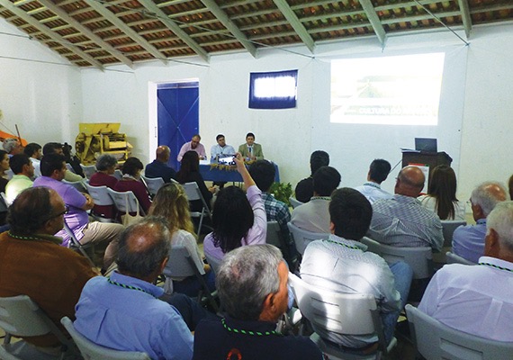 Sessão de abertura do Dia de Campo da Cultura do Arroz